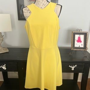 Yellow sleeveless dress